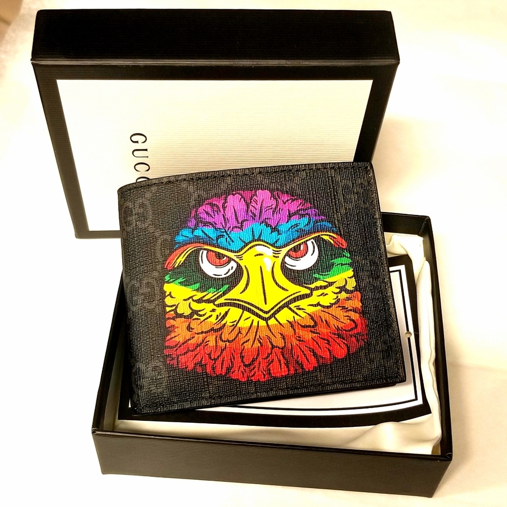 🆕️ Gucci GG Supreme Eagle bifold wallet - Picture 2 of 11